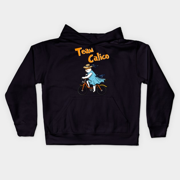 Calico kitty Kids Hoodie by ThunderEarring